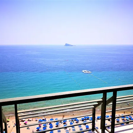 アパート Primera Linea Playa De Levante Jazmines 18-1 ベニドルム